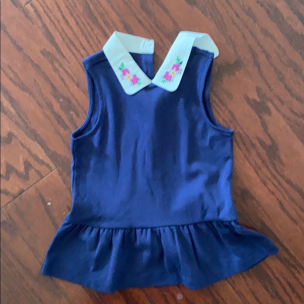 Preppy girls blouse with collar